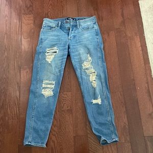 Hollister low rise boyfriend jeans